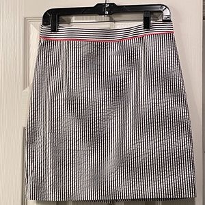 JCrew Factory Seersucker pencil skirt